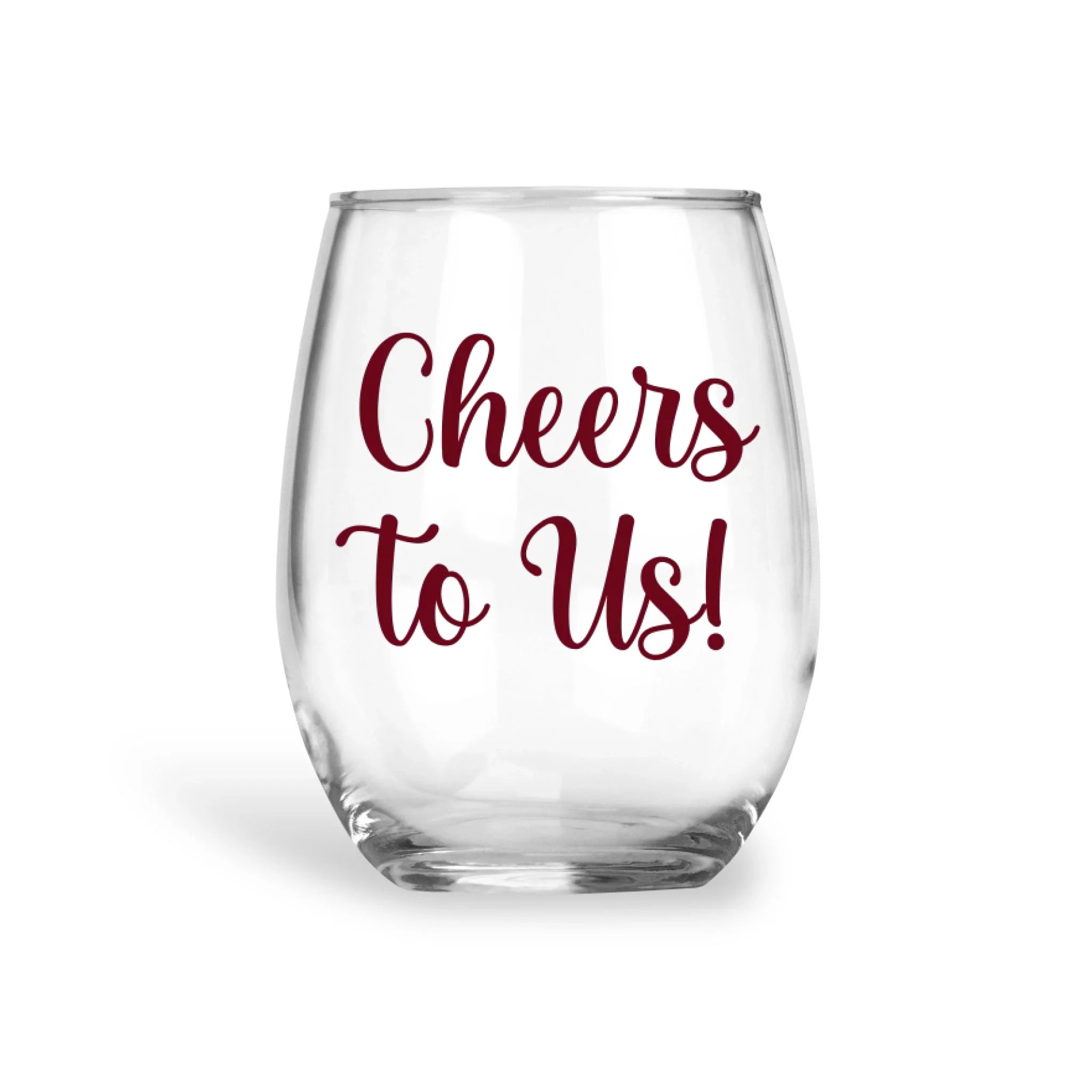 Cheers Personalized Stemless Wine Glass