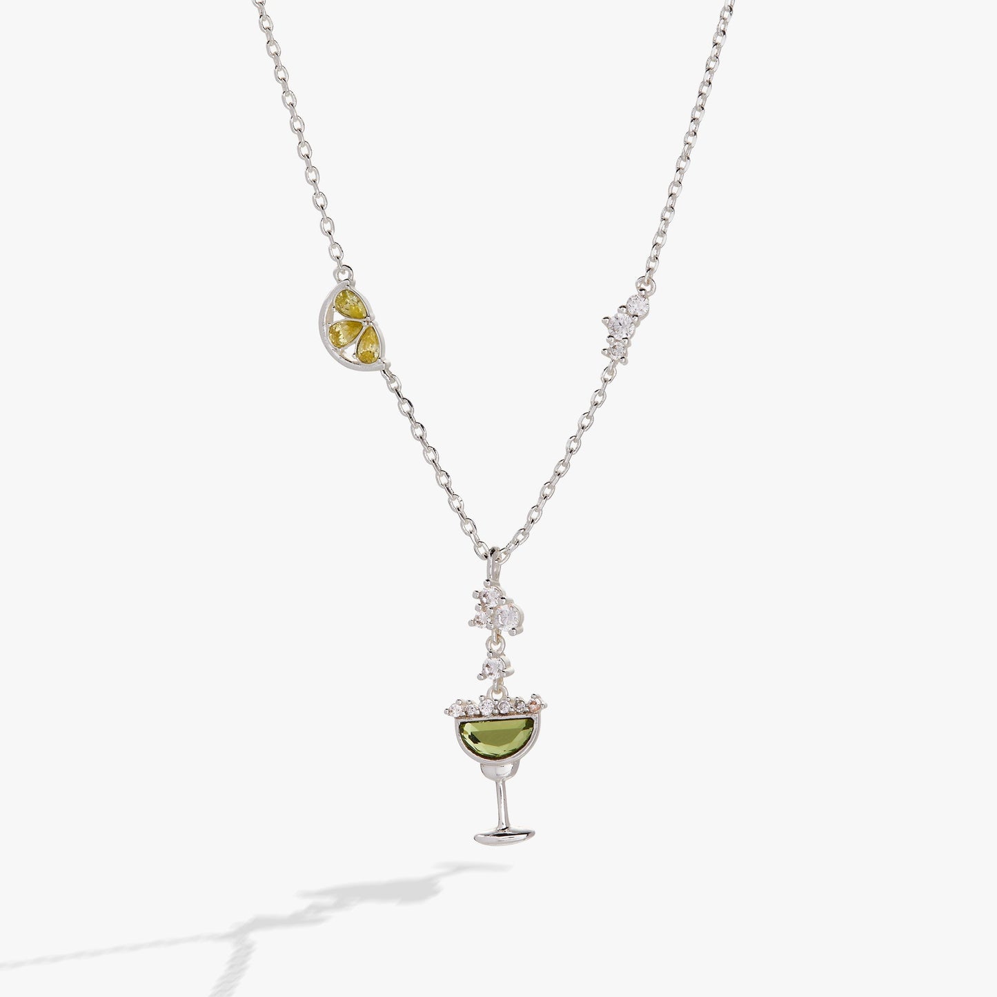 Alex and Ani Margarita Necklace | Feelin’ Salty Crystal Pendant | Silver - Girls Trip Goods