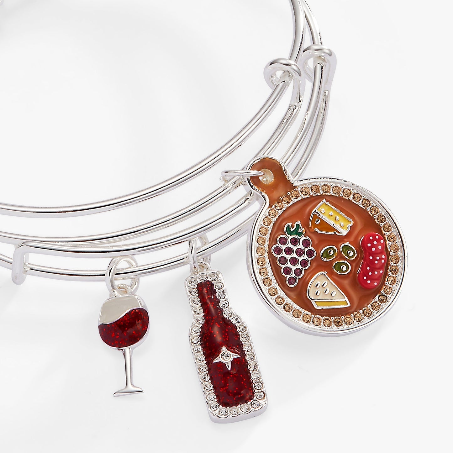 Alex and Ani Wine & Cheese BFF Bangle Set (2) | Best Friend Bracelets - Girls Trip Goods