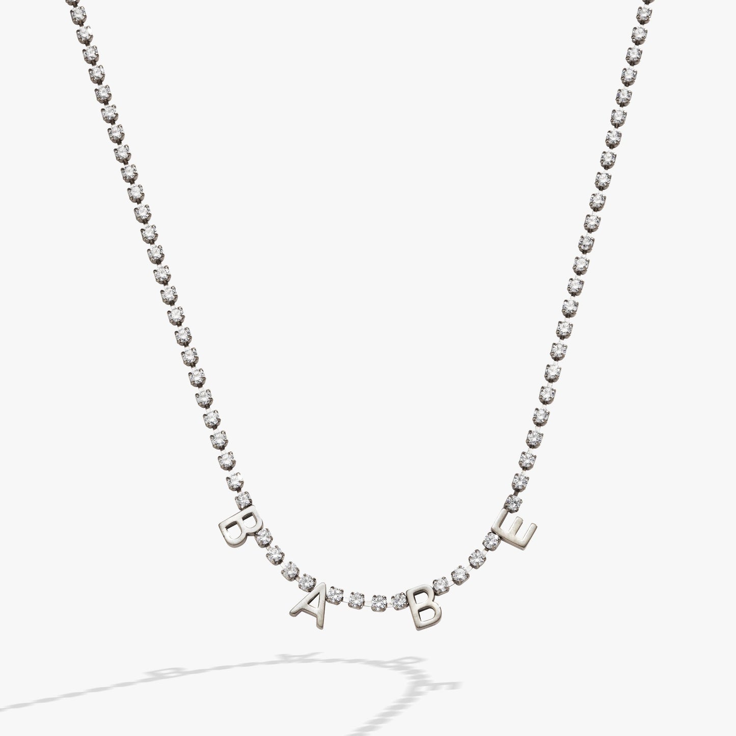 BABE Tennis Chain Necklace | Stainless Steel Gold or Silver - Girls Trip Goods