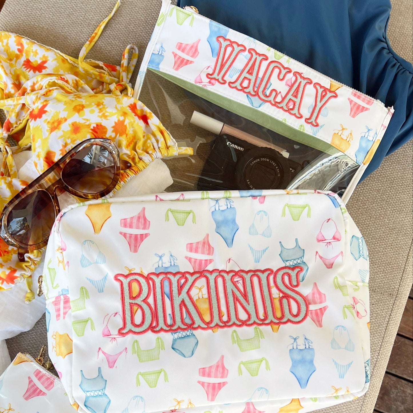 Bikinis XL Bag - Beach Bag for Swimsuits & Summer Essentials | 11x5x8" - Girls Trip Goods