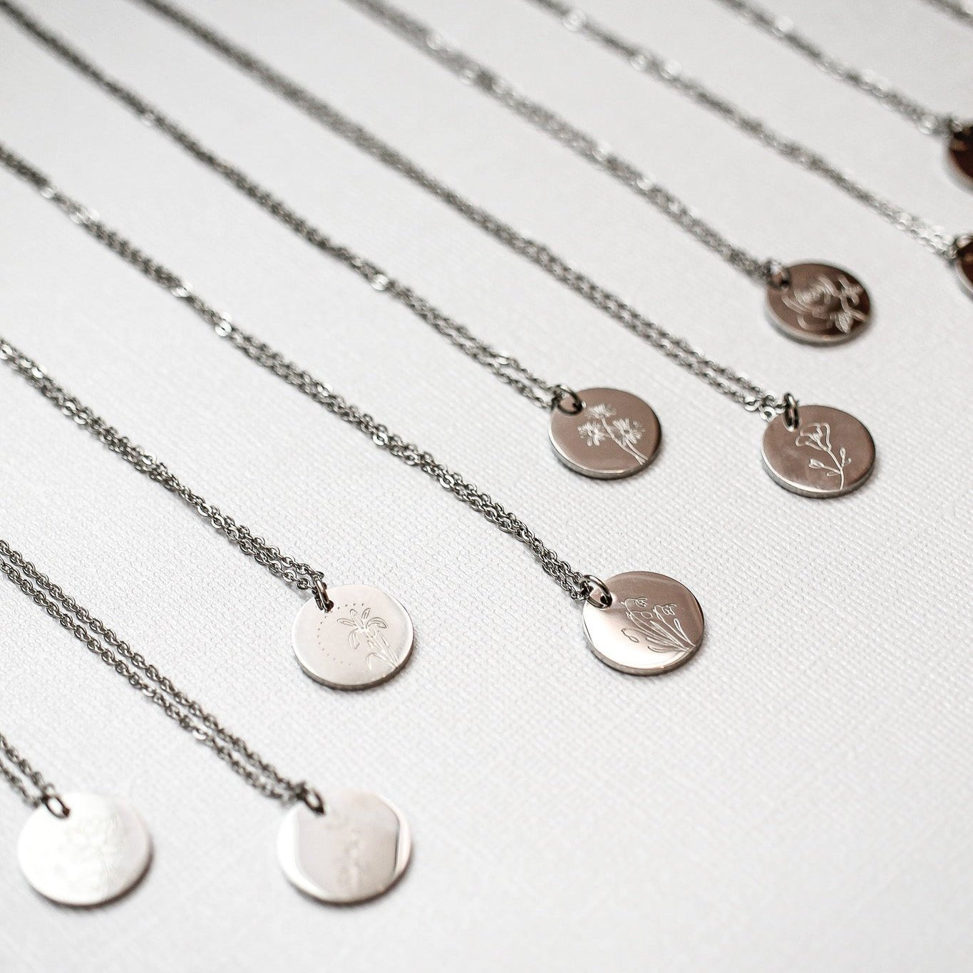 Birth Flower Necklace - Personalized Birth Month Jewelry - Girls Trip Goods