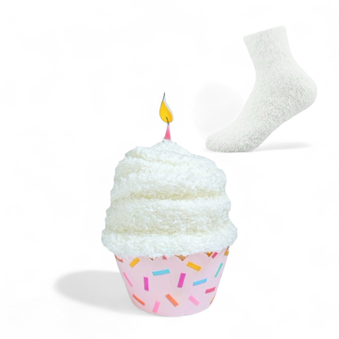 Birthday “Sock Cupcake” Gift (Candle Topper) - Girls Trip Goods