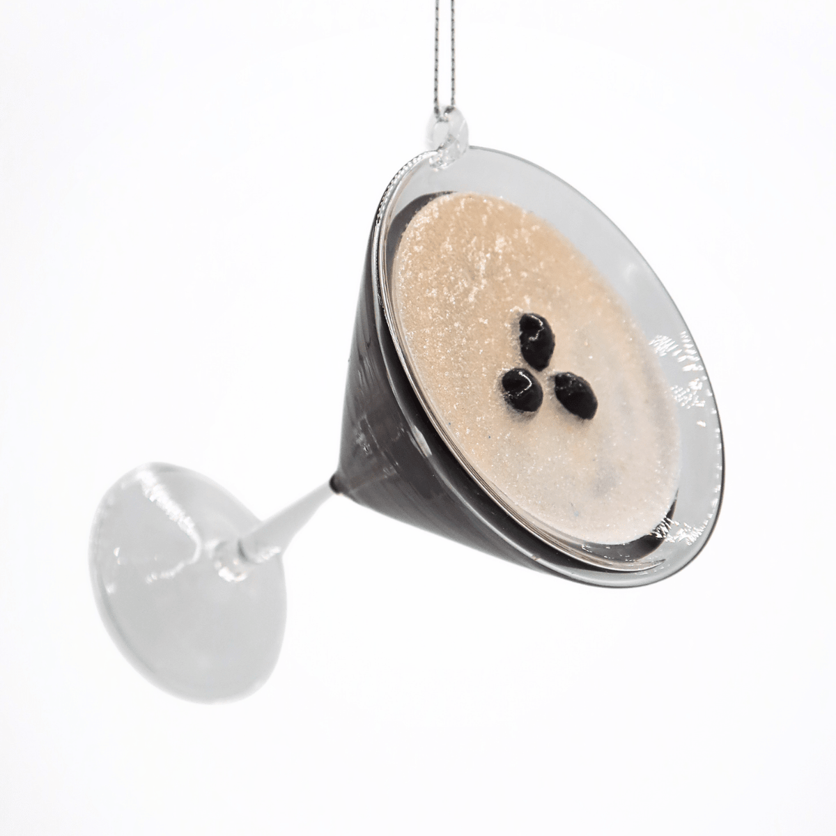 Cocktail Ornament Espresso Martini Glass Christmas | Cocktail Holiday Tree Ornament - Girls Trip Goods