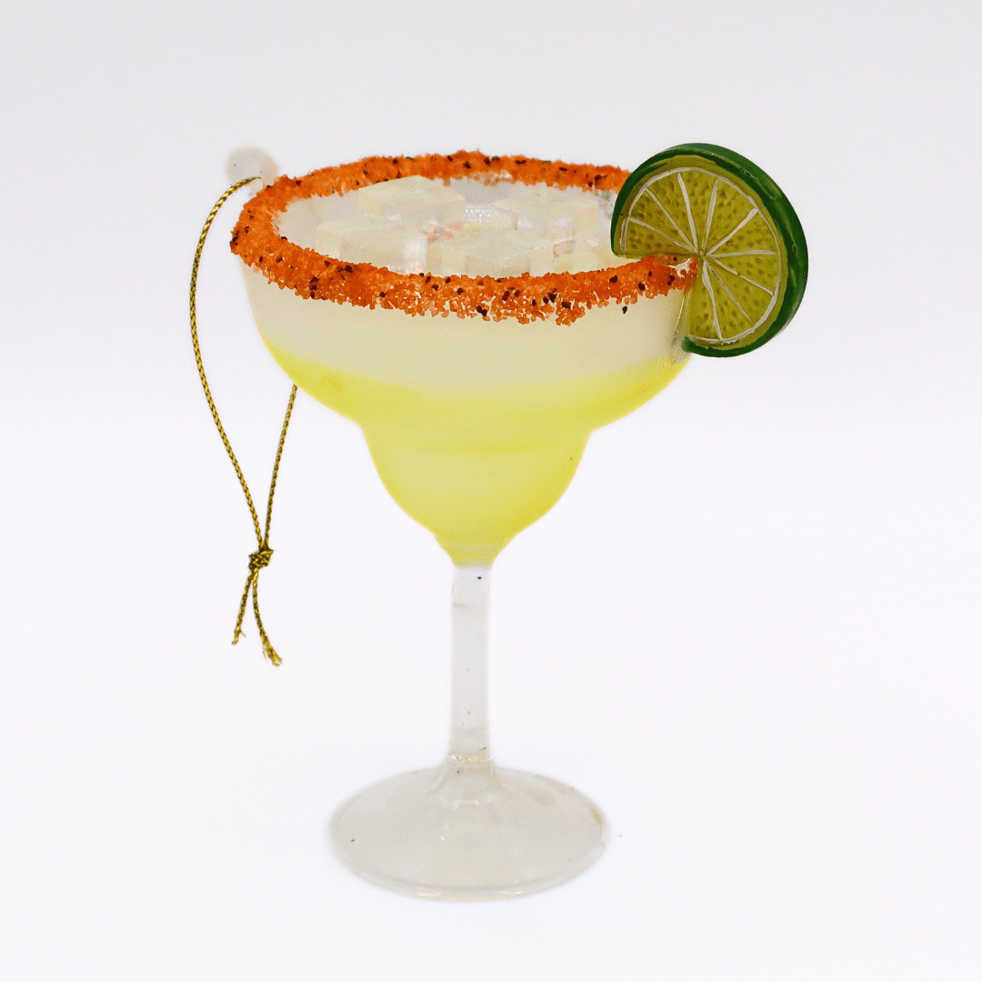 Cocktail Ornament Spicy Margarita Glass Christmas | Holiday Tree Ornament - Girls Trip Goods