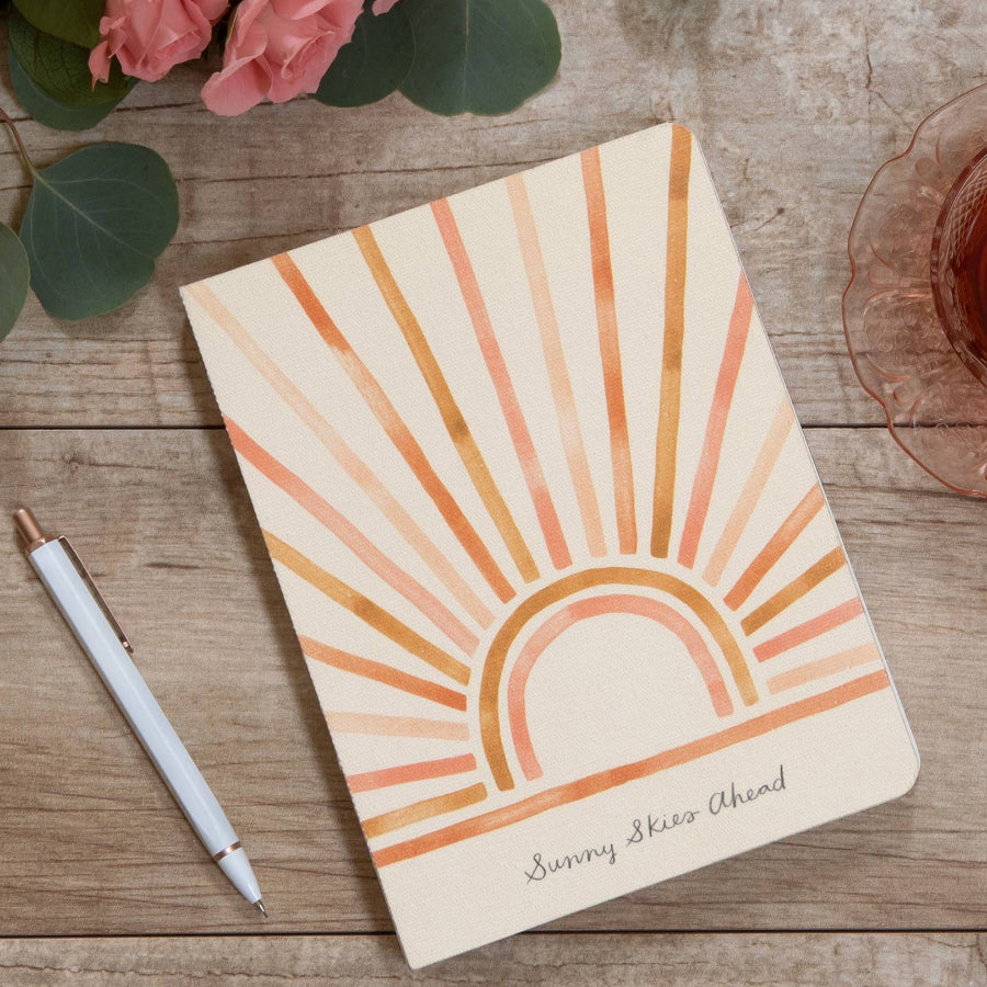 Deconstructed Journal - Sunny Skies Ahead Hardcover Coptic Binding 192 Pages - Girls Trip Goods