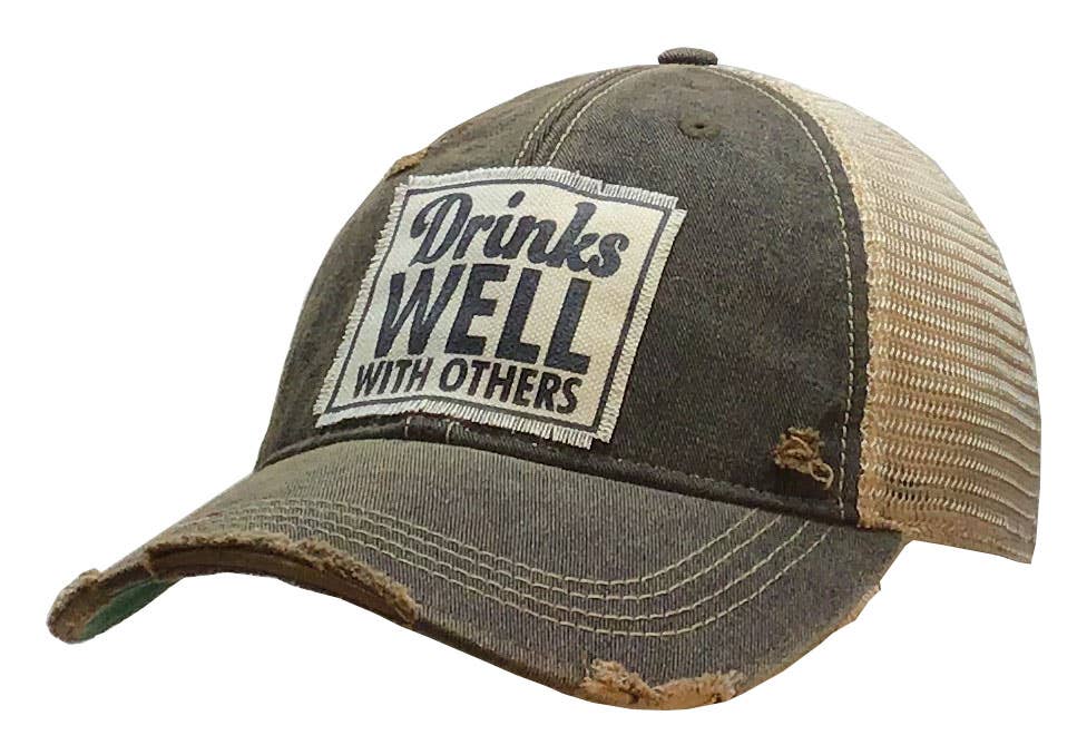 Drinks Well With Others Trucker Hat Baseball Cap - Girls Trip Goods