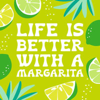 Funny Cocktail Napkins | Better With A Margarita - 20ct - Girls Trip Goods