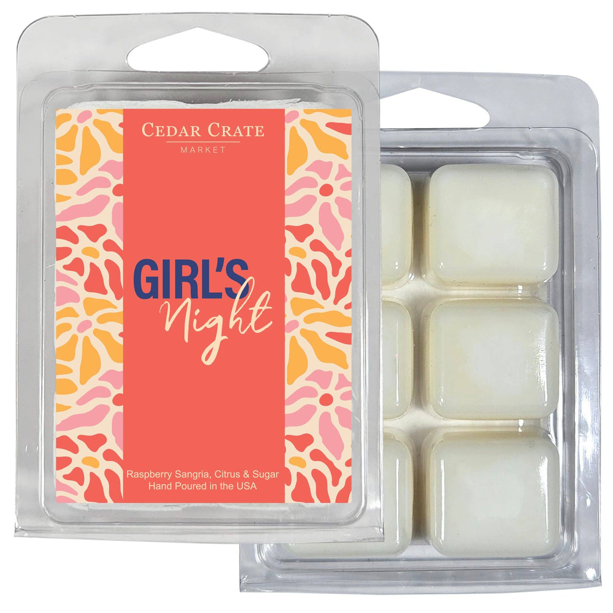 Girl's Night Wax Melts | Raspberry Sangria Scent | 6-Pack Soy Wax Melts - Girls Trip Goods