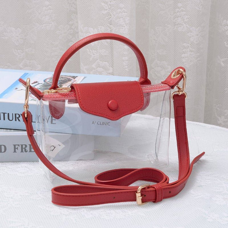 Gladys Clear Gameday Mini Crossbody Bag | Red - Girls Trip Goods