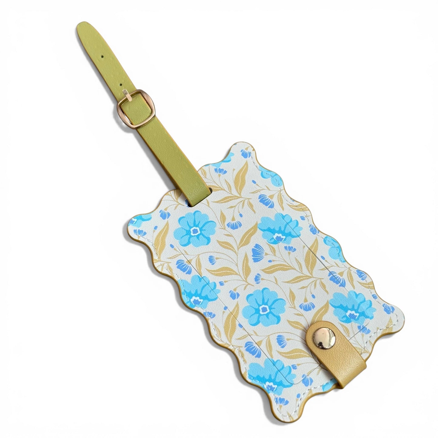 Jetsetter Luggage Tag - Poppin' Petals Aqua - Girls Trip Goods