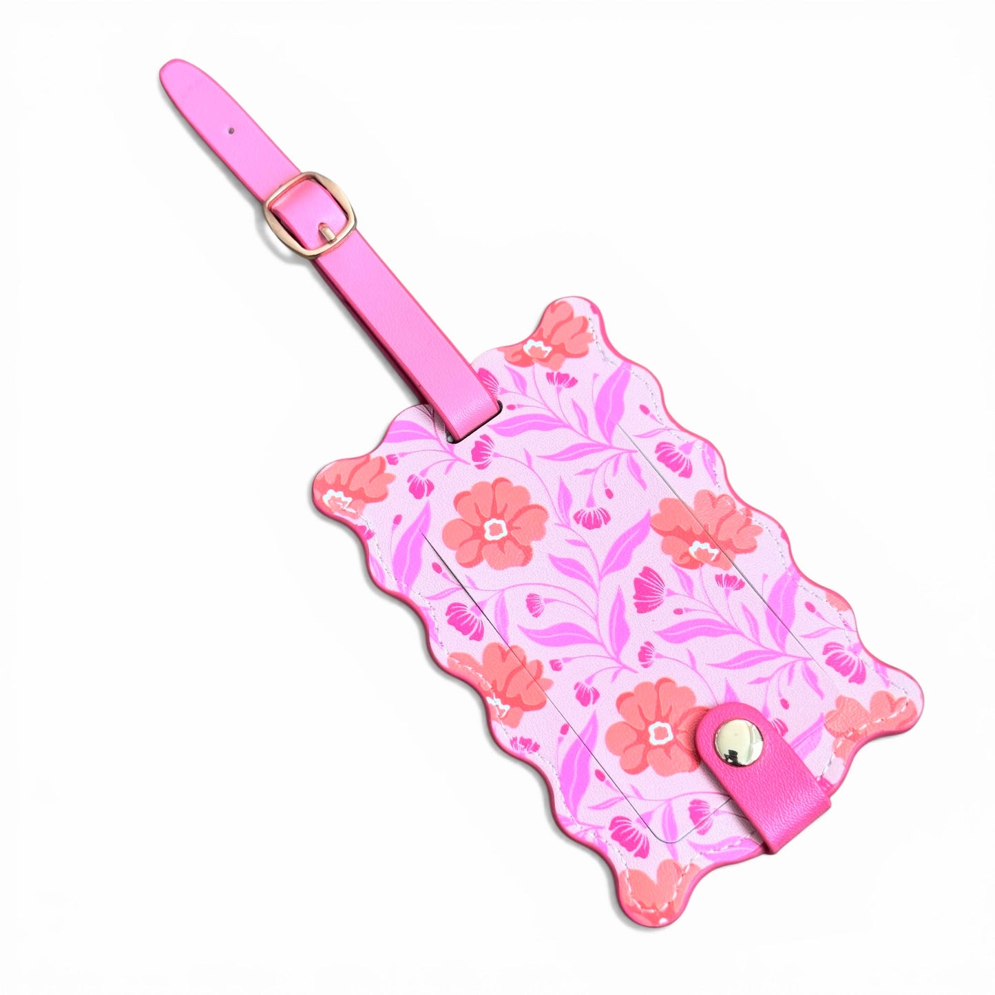 Jetsetter Luggage Tag - Poppin' Petals Hot Pink - Girls Trip Goods