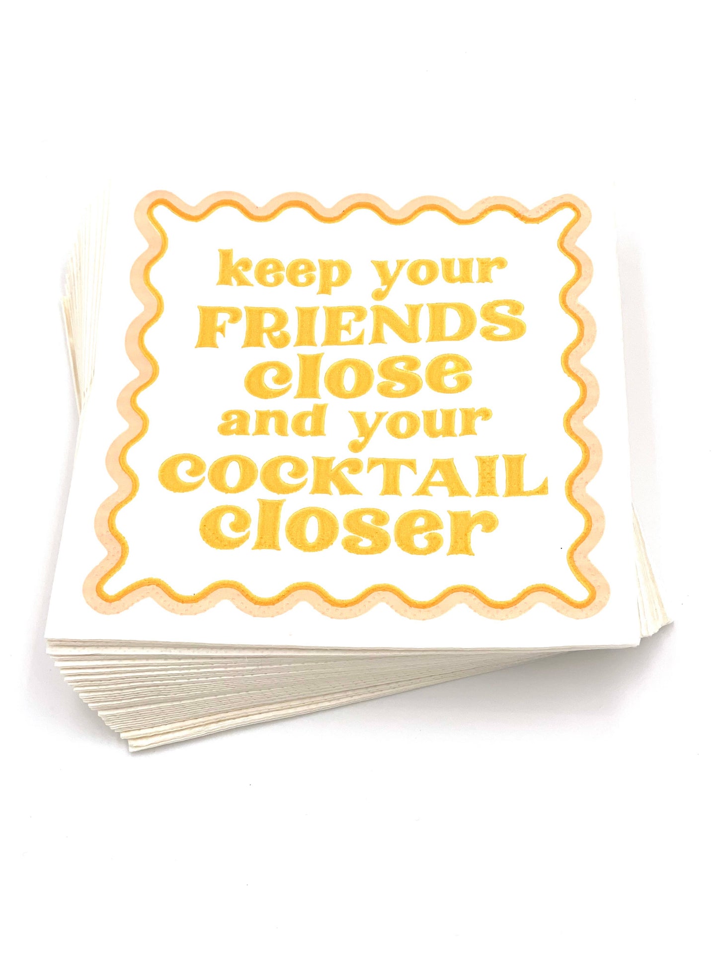 Keep Your Friends Close Paper Cocktail Napkins - 20 count - Girls Trip Goods