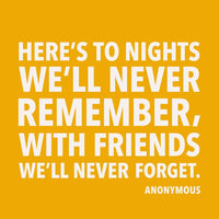 Party Cocktail Napkins | To Nights We'll Never Remember - Girls Trip Goods