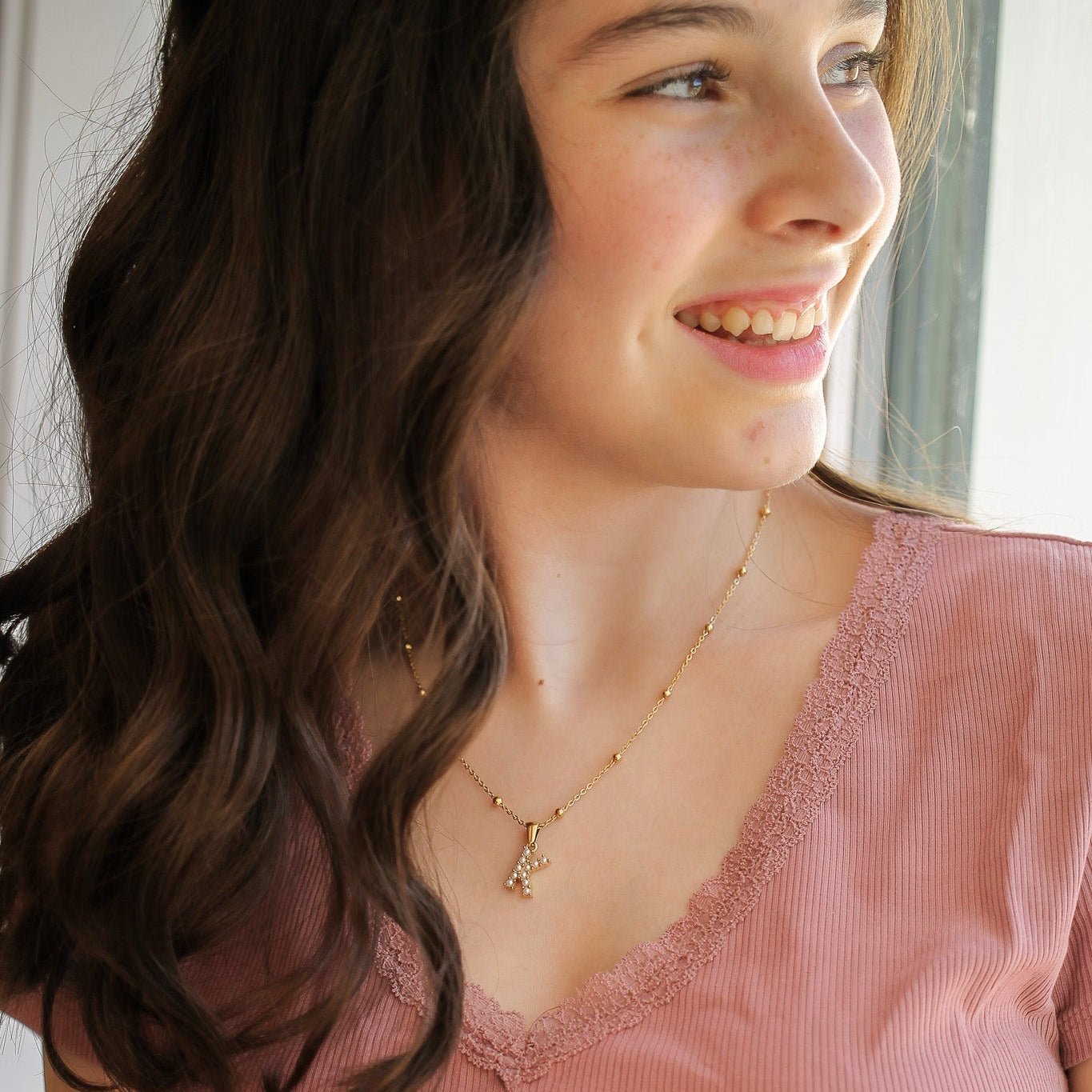 Pearl Initial Necklace - 18k Gold Plated Personalized Jewelry - Girls Trip Goods