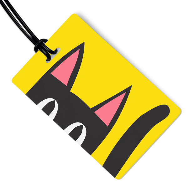 Peeking Kitty Luggage Tag – Cute Cat Travel Gift for Girls Trips - Girls Trip Goods