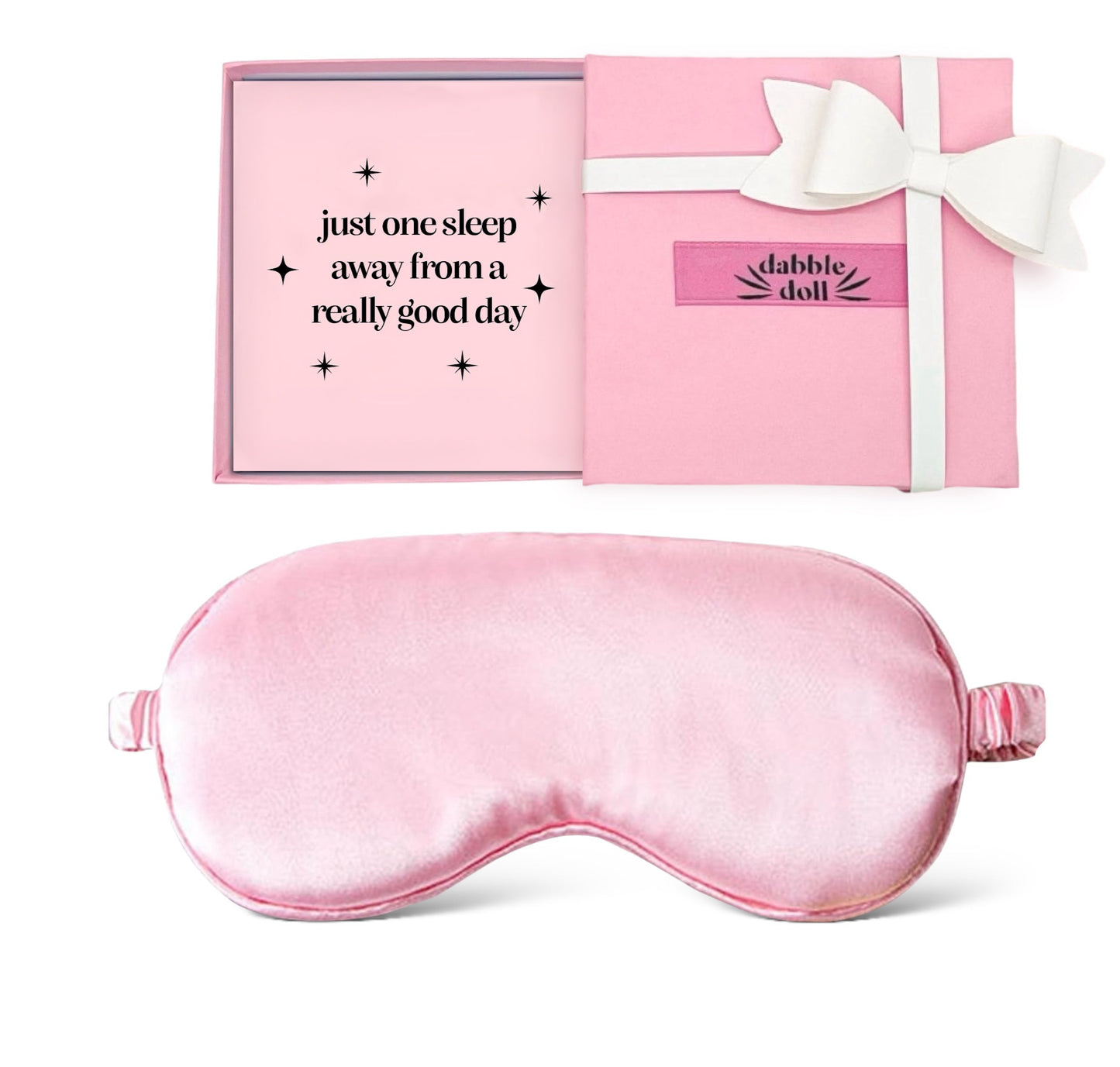 Pink Silky Sleep Mask with Gift Box - Girls Trip Goods