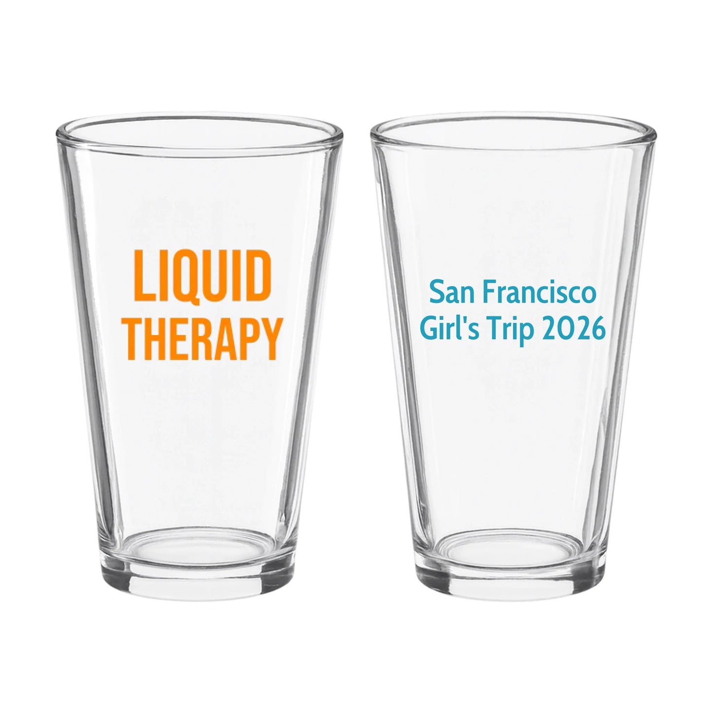 Pint Glass Liquid Therapy - Girls Trip Goods