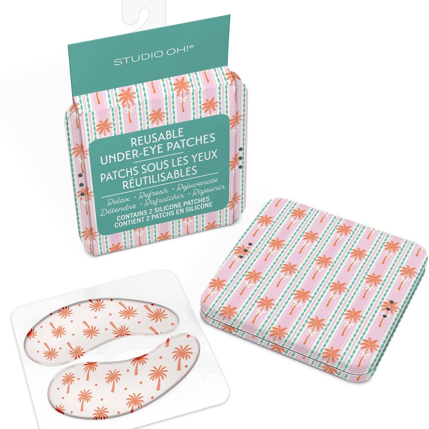 Reusable Under - Eye Patches - Beach Getaway Silicone Eye Masks - Girls Trip Goods