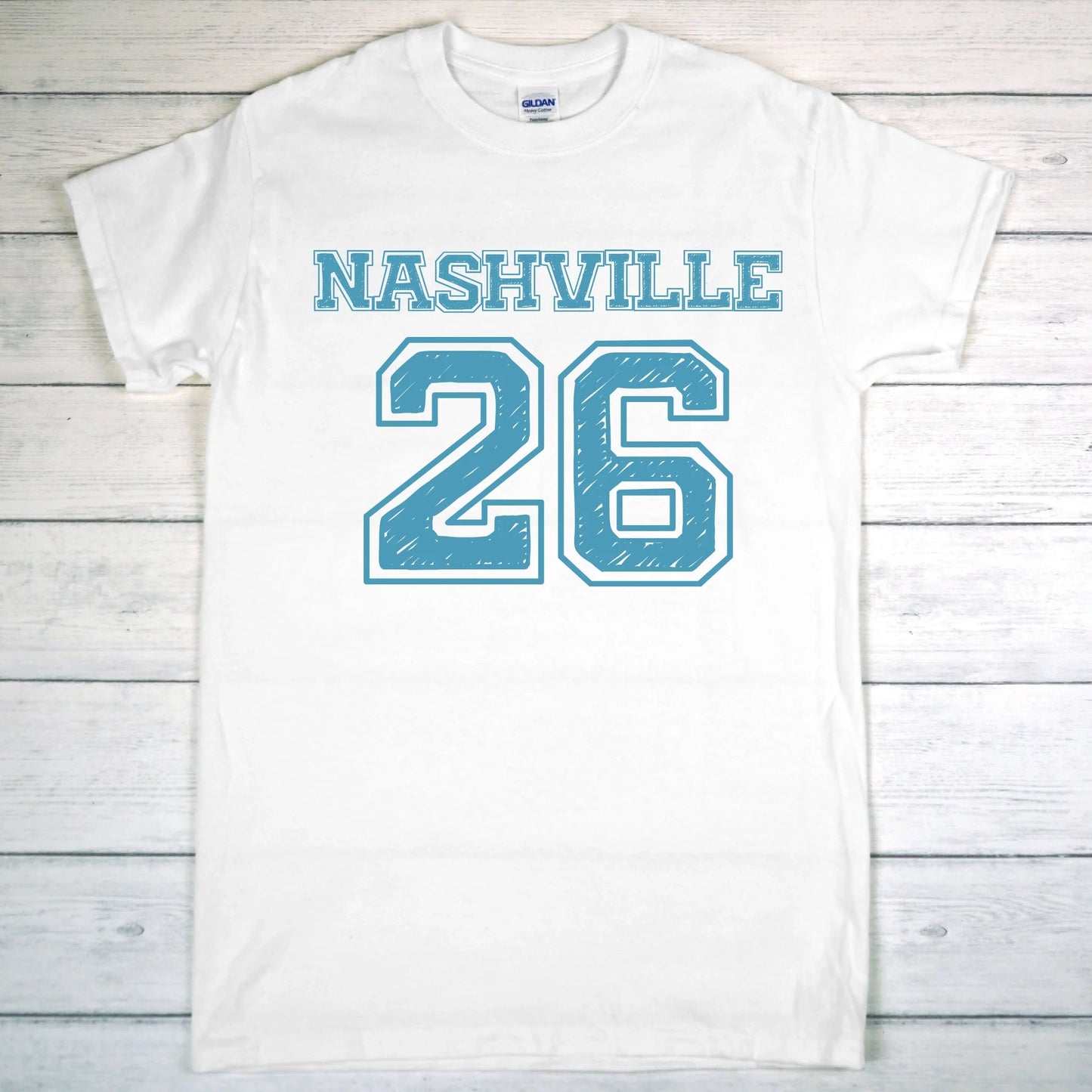Scatch Varsity Number Personalized T Shirt - Girls Trip Goods