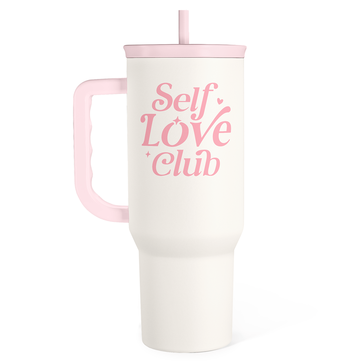 Self Love Club 40oz Tumbler with Handle - Girls Trip Goods