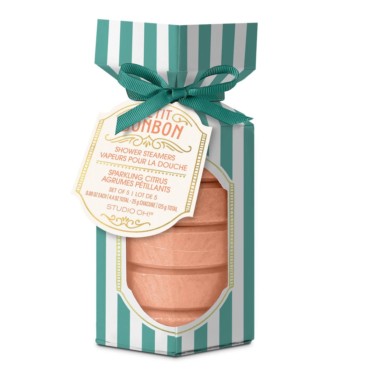 Shower Steamers - Petit Bon Bon Tropical Teal 4 - Pack with Mesh Bag - Girls Trip Goods