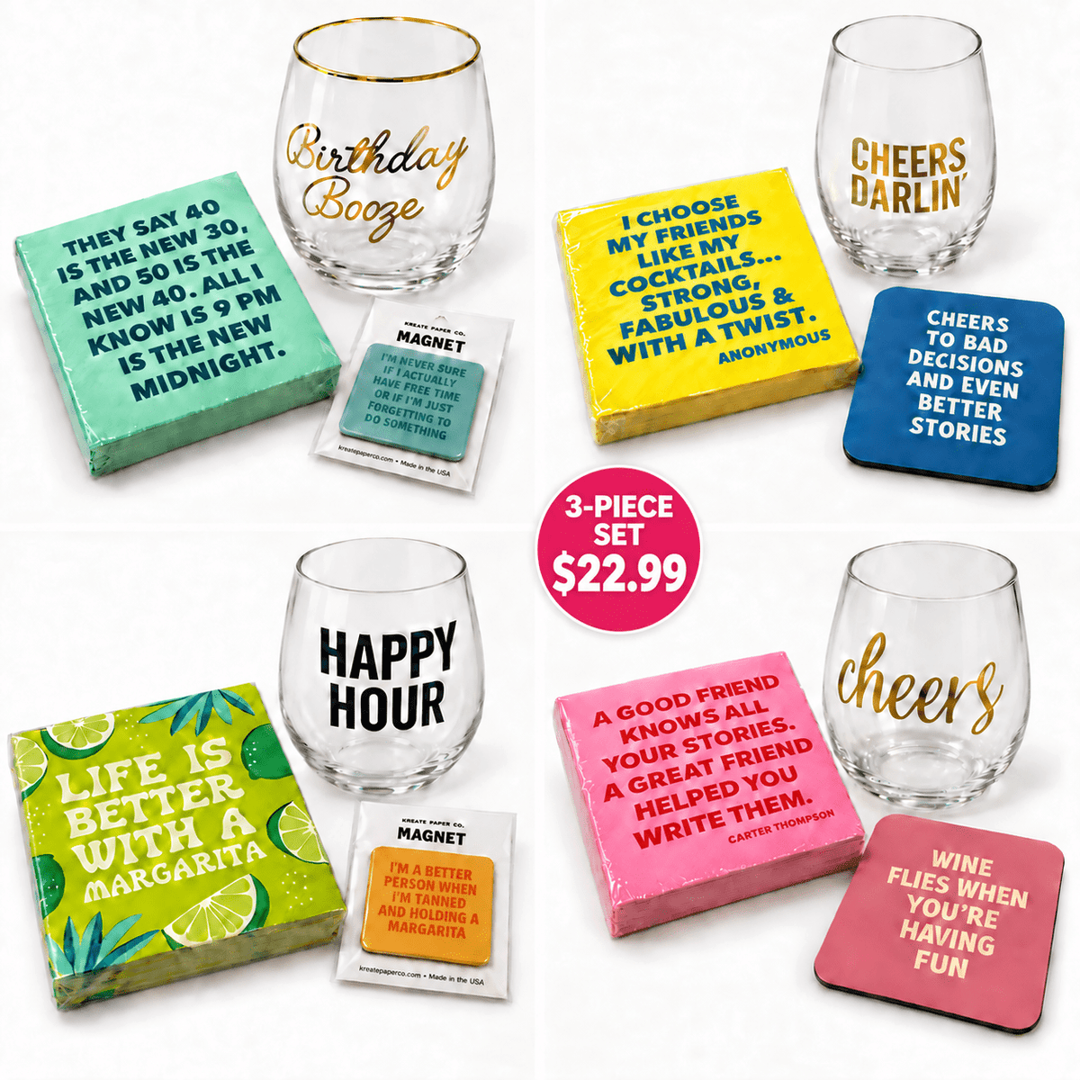 Sip, Set, Celebrate Choose-3 Bundle - Girls Trip Goods