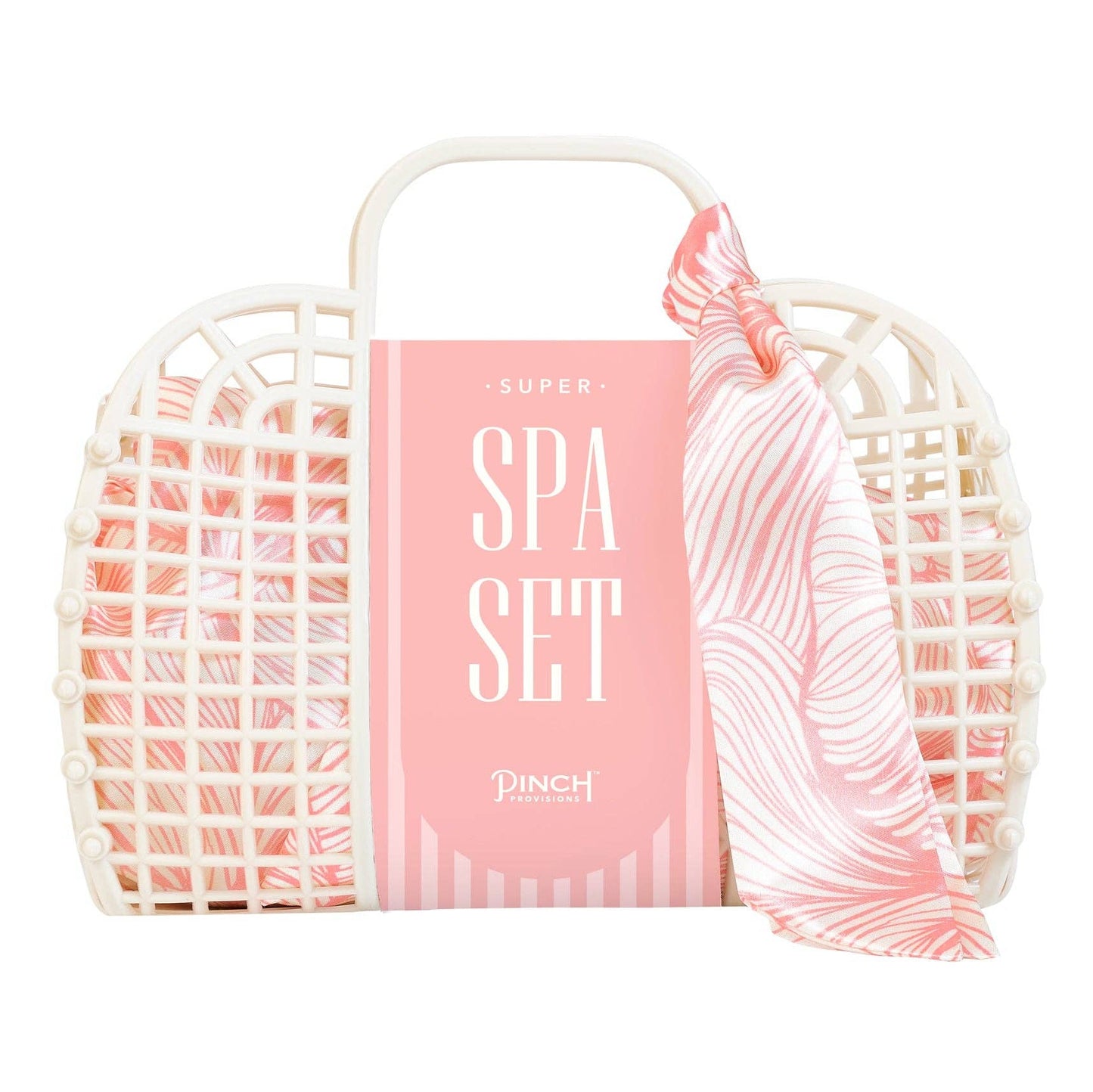 Spa Gift Set Coral - 8 - Piece Self - Care Kit with Ice Roller & Gua Sha - Girls Trip Goods
