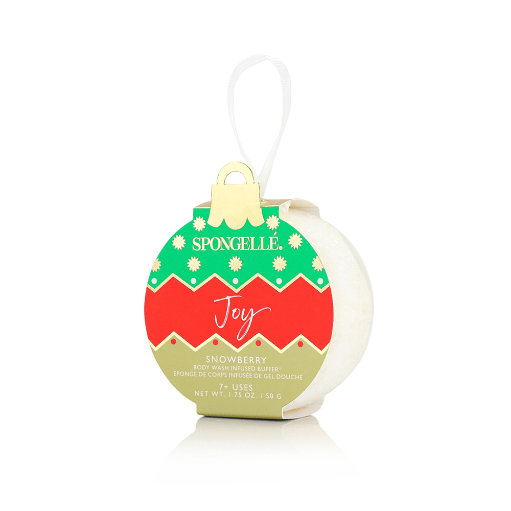 Spongellé Joy – Snowberry Holiday Ornament Buffer - Girls Trip Goods