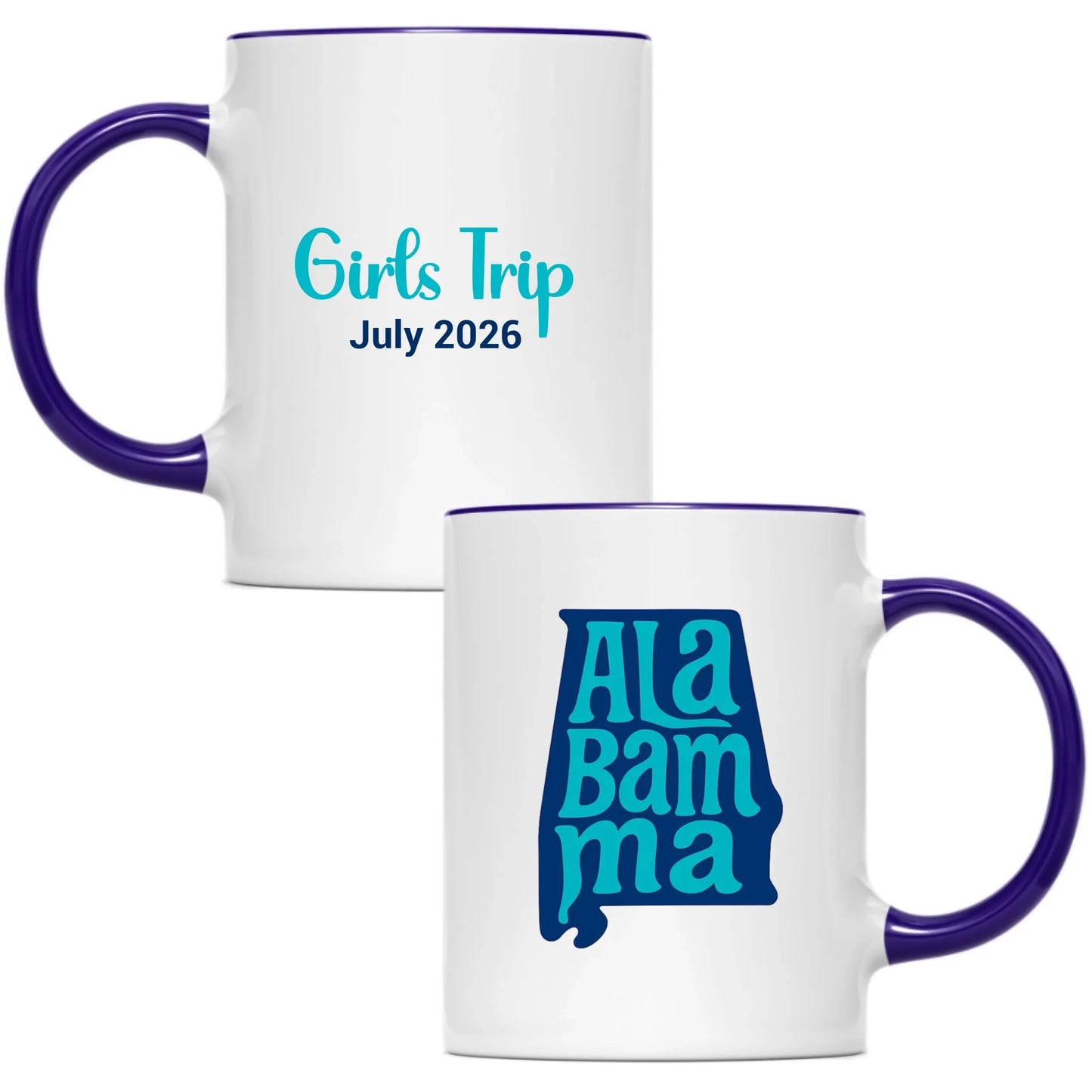 State Mug Alabama - Personalized 11oz 15oz - Girls Trip Goods