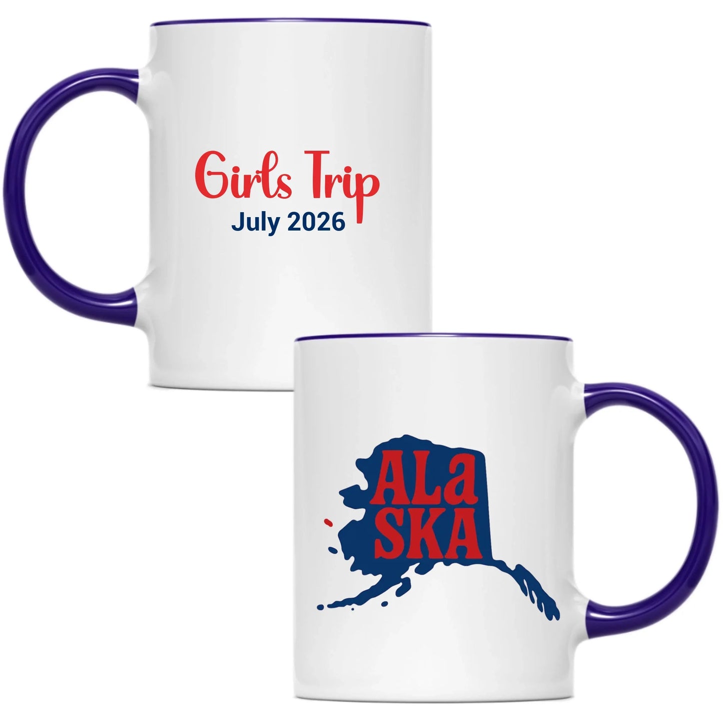 State Mug Alaska - Personalized 11oz 15oz - Girls Trip Goods