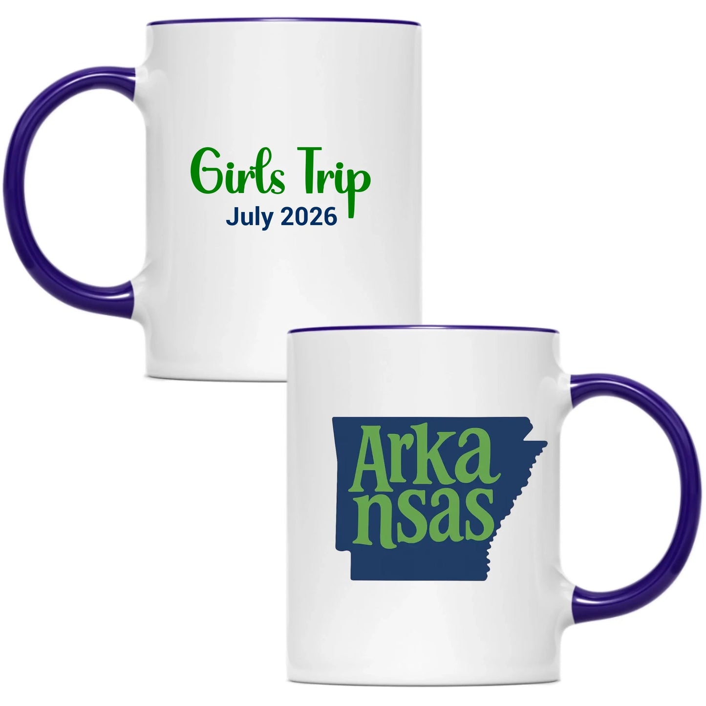 State Mug Arkansas - Personalized 11oz 15oz - Girls Trip Goods