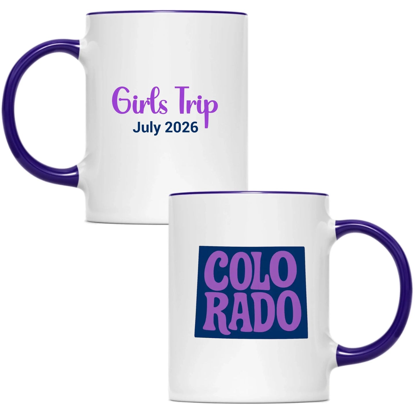 State Mug Colorado - Personalized 11oz 15oz - Girls Trip Goods