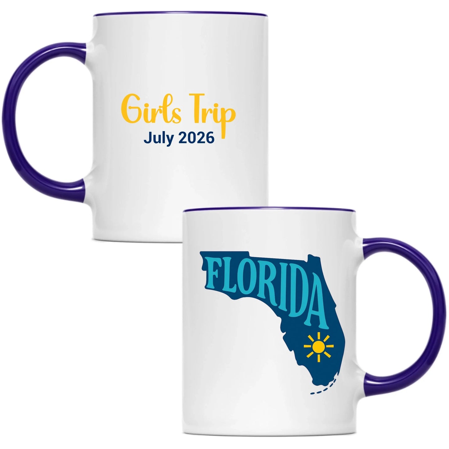 State Mug Florida - Personalized 11oz 15oz - Girls Trip Goods