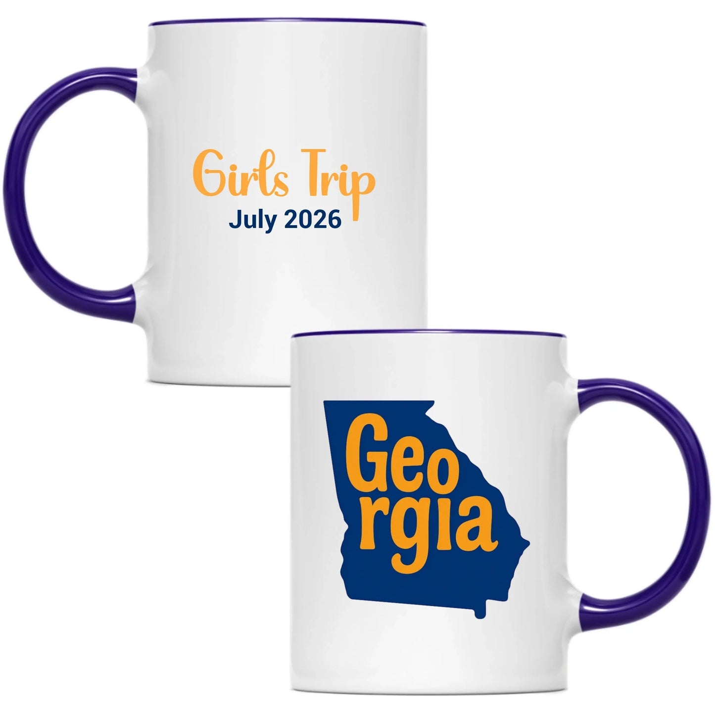 State Mug Georgia - Personalized 11oz 15oz - Girls Trip Goods