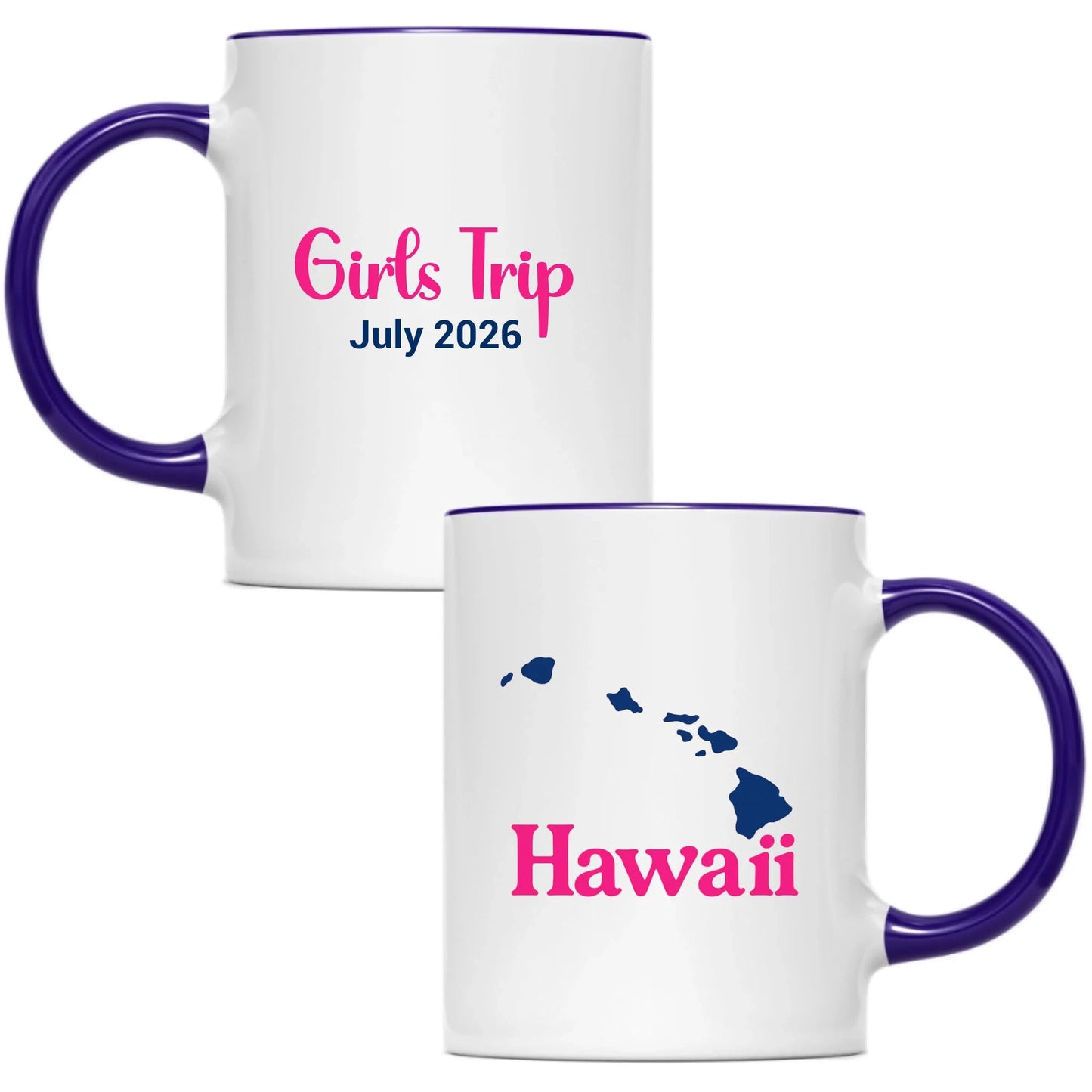 State Mug Hawaii - Personalized 11oz 15oz - Girls Trip Goods