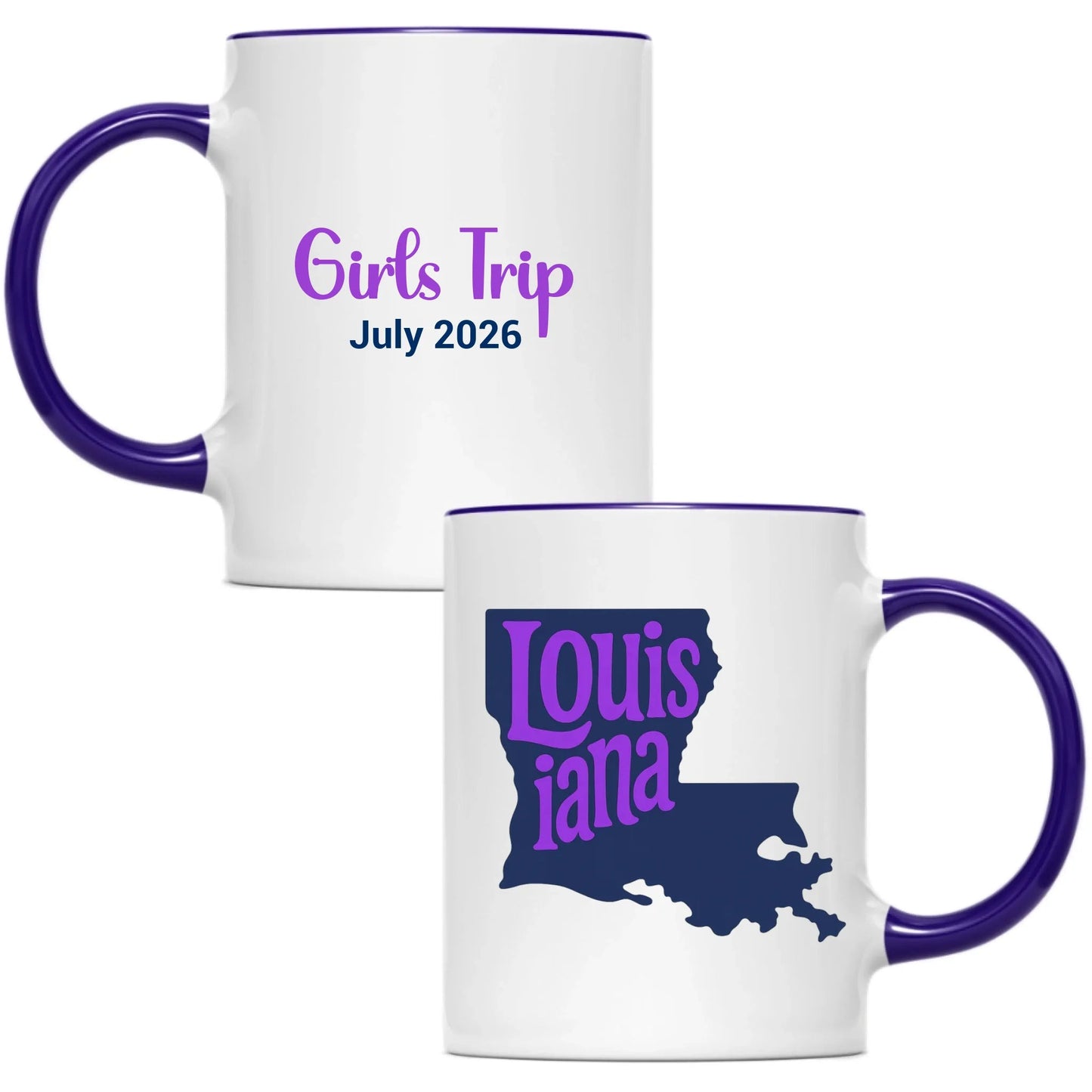 State Mug Louisiana - Personalized 11oz 15oz - Girls Trip Goods