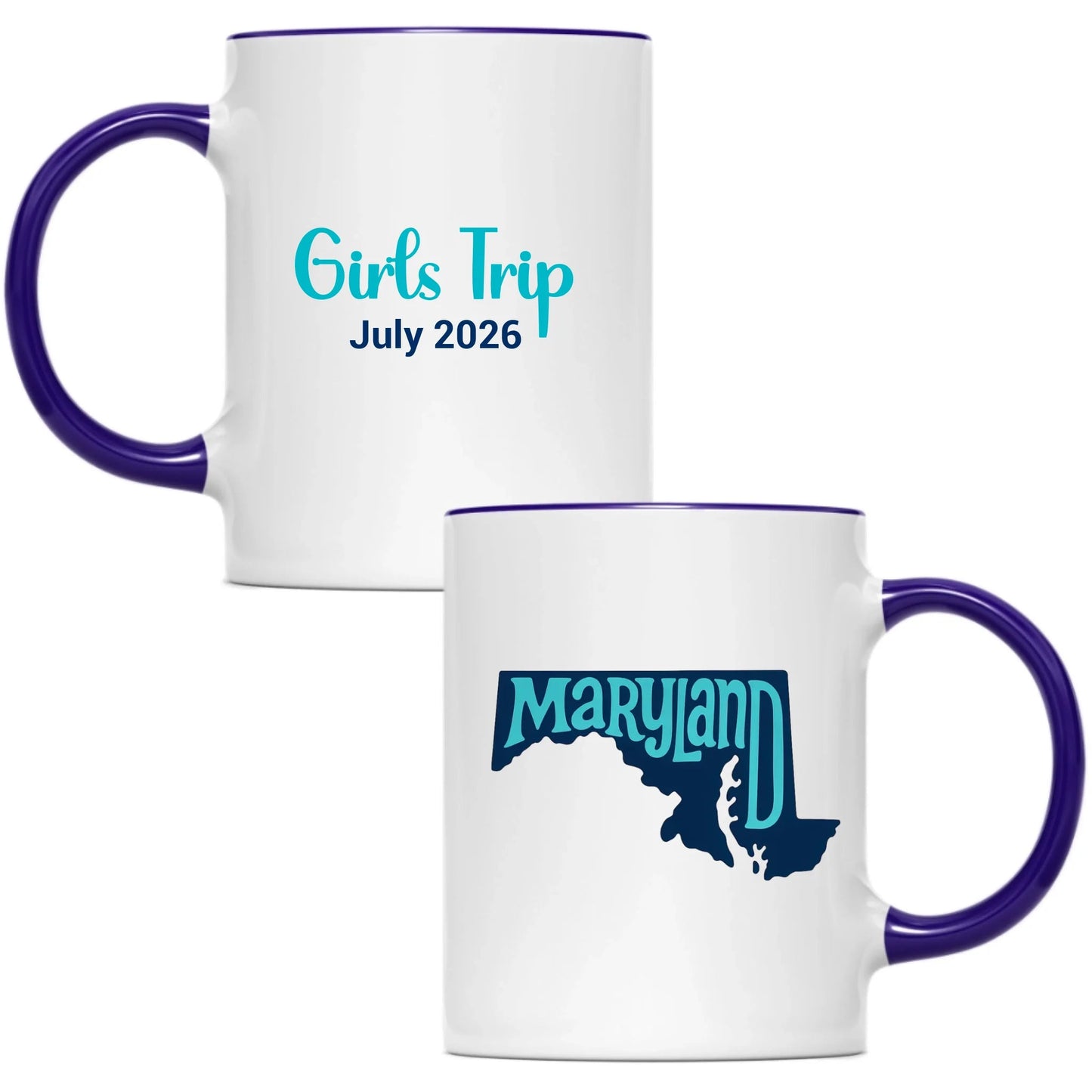 State Mug Maryland - Personalized 11oz 15oz - Girls Trip Goods