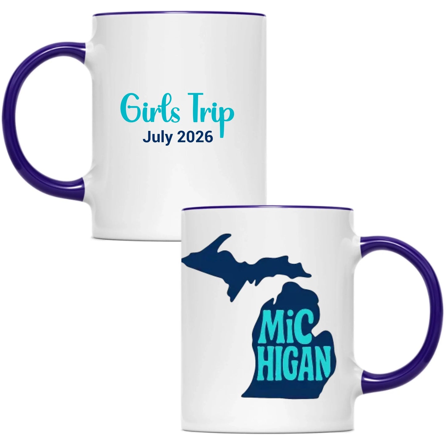 State Mug Michigan - Personalized 11oz 15oz - Girls Trip Goods