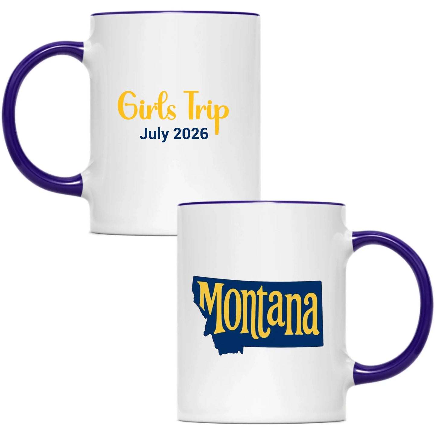 State Mug Montana - Personalized 11oz 15oz - Girls Trip Goods