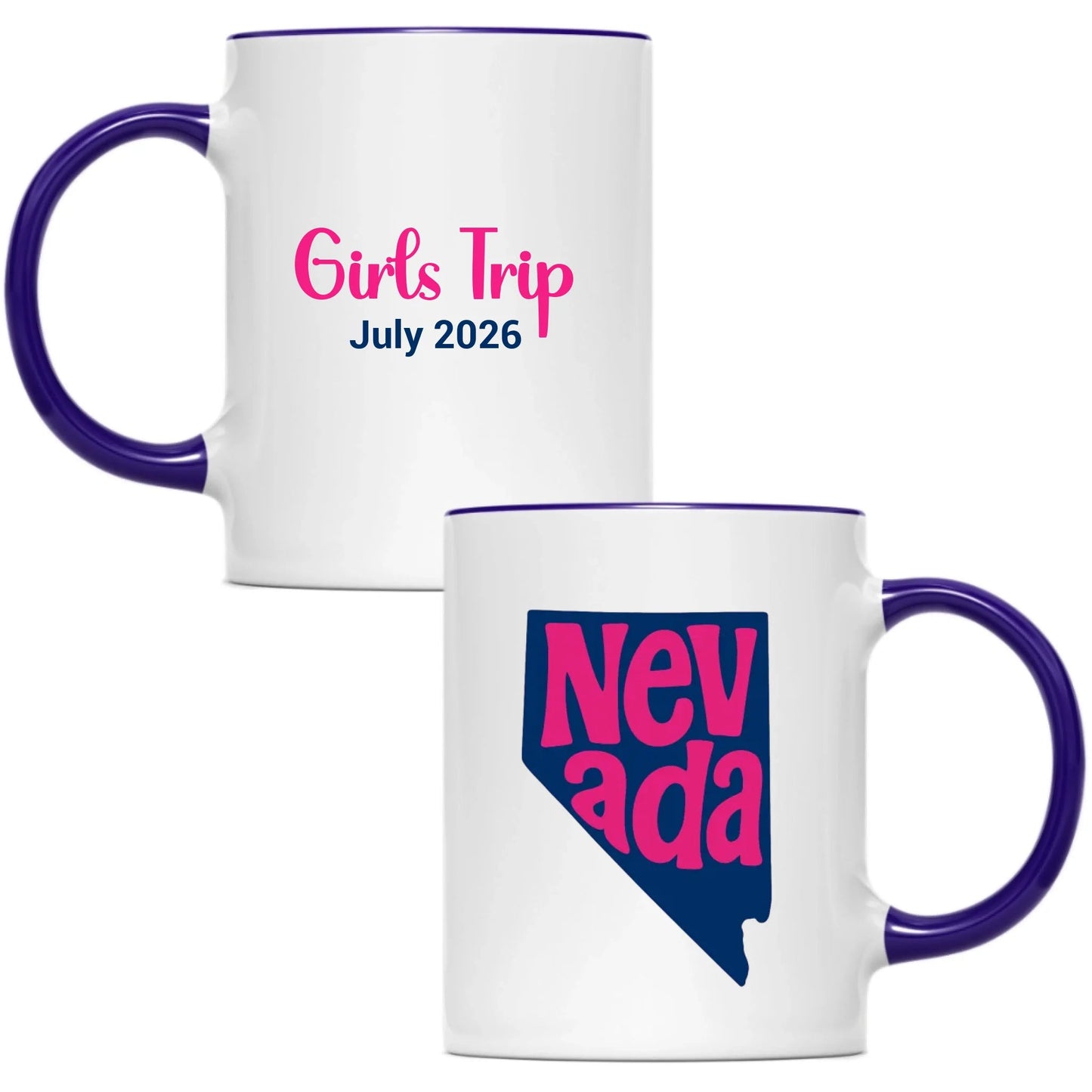 State Mug Nevada - Personalized 11oz 15oz - Girls Trip Goods
