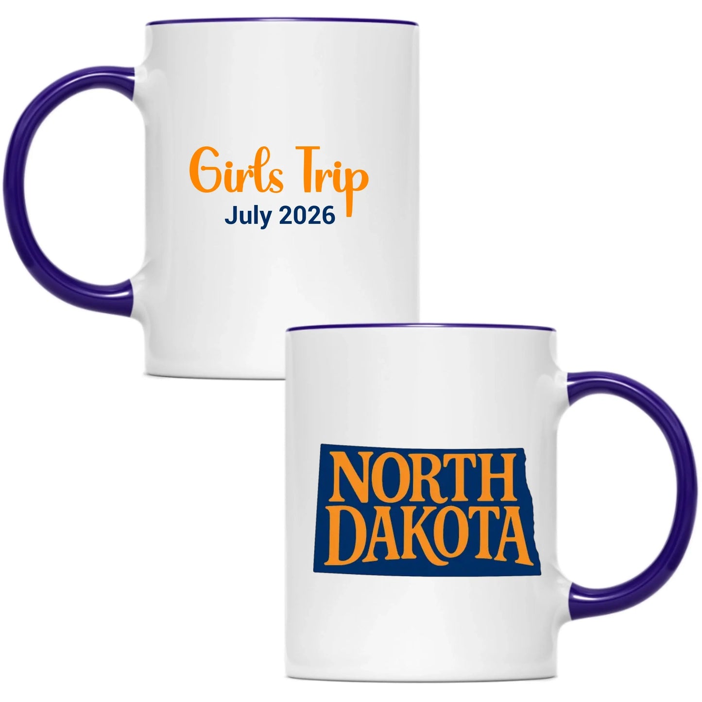 State Mug North Dakota - Personalized 11oz 15oz - Girls Trip Goods