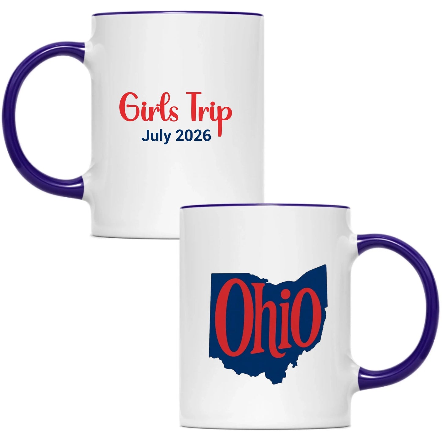 State Mug Ohio - Personalized 11oz 15oz - Girls Trip Goods