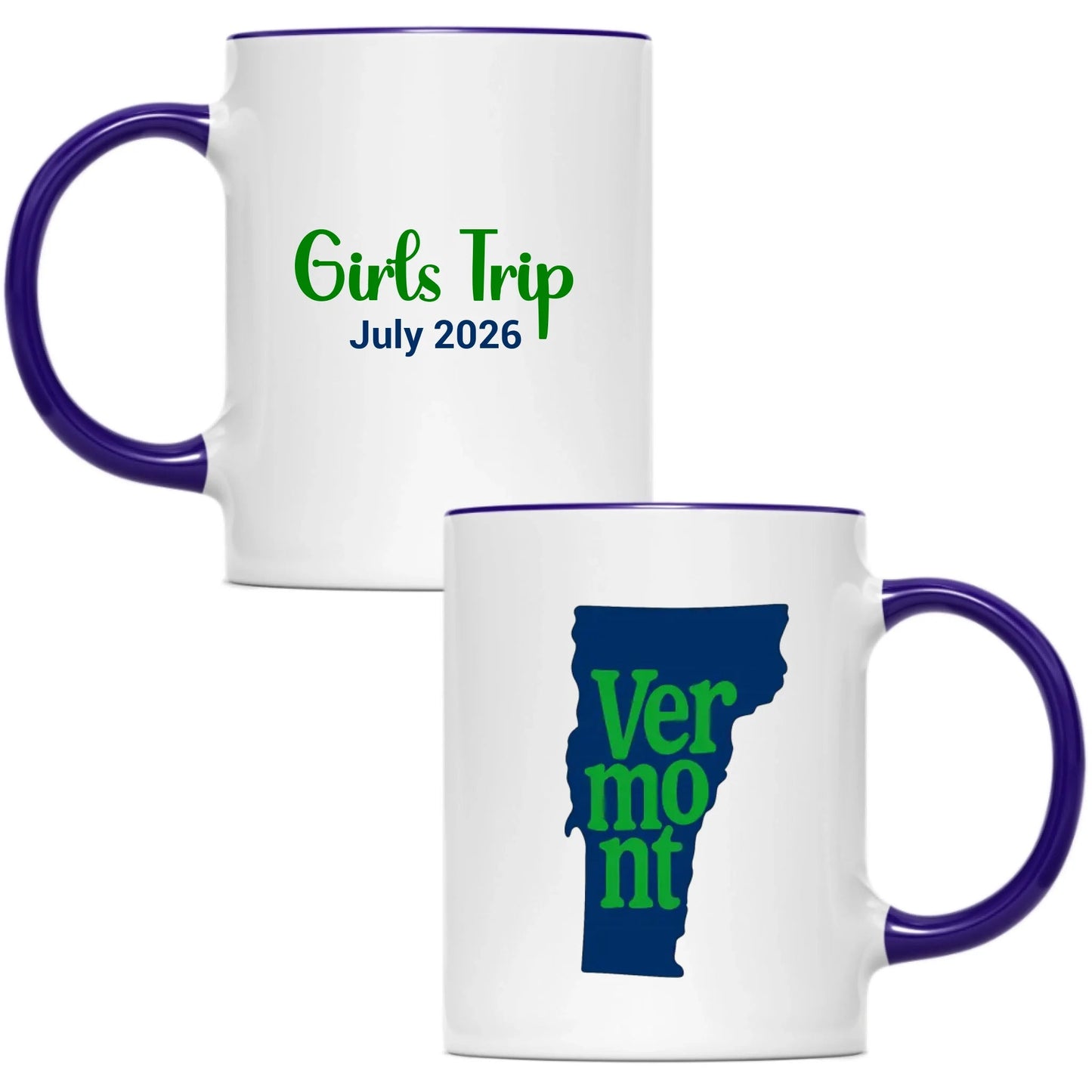 State Mug Vermont - Personalized 11oz 15oz - Girls Trip Goods