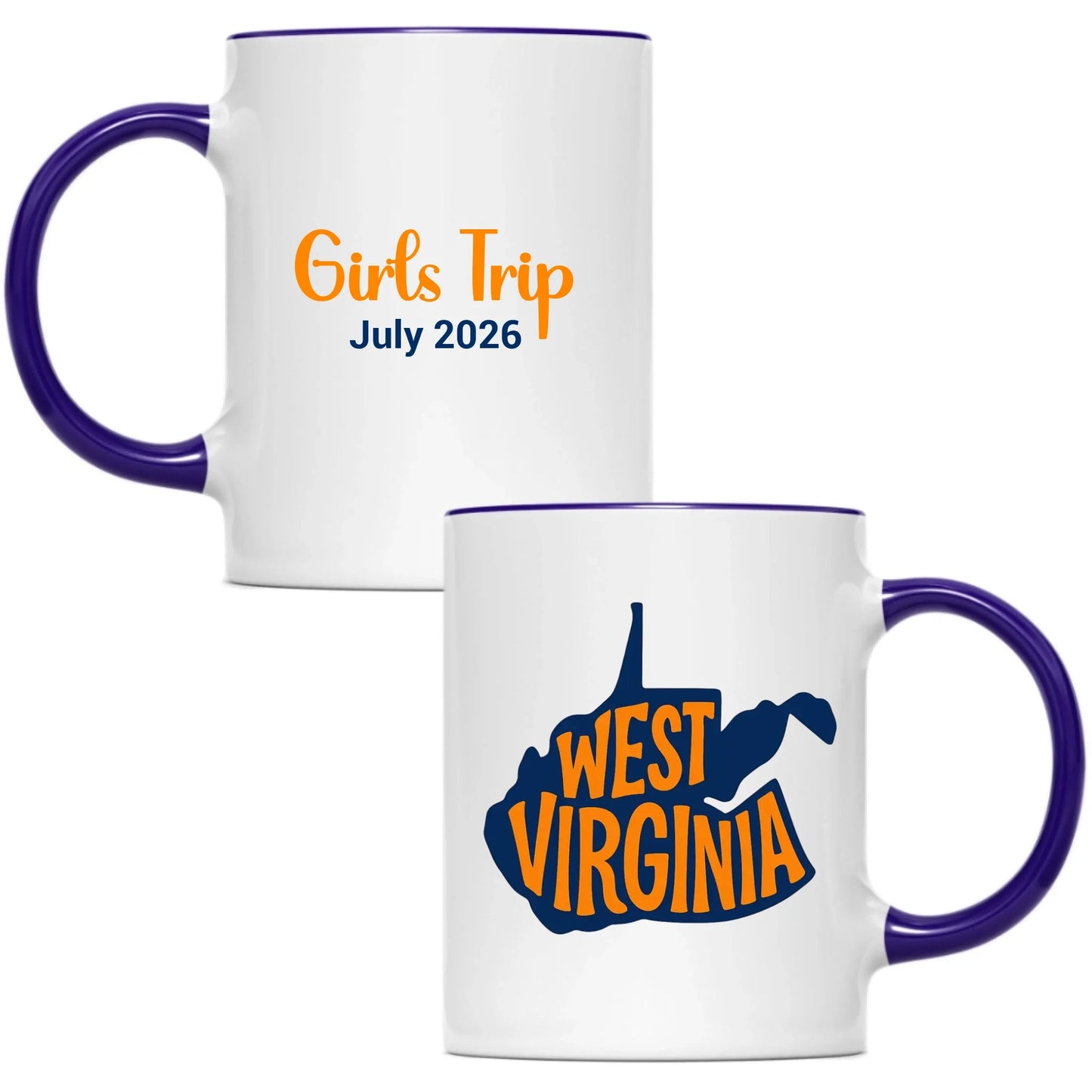State Mug West Virginia - Personalized 11oz 15oz - Girls Trip Goods