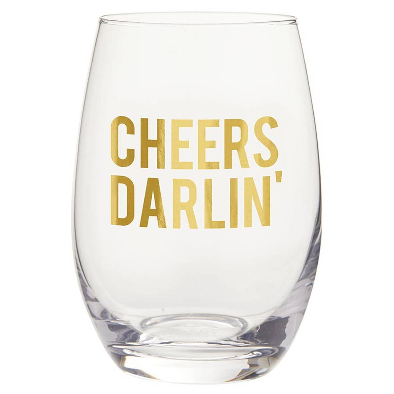 Stemless Wine Glass – Cheers Darlin' - Girls Trip Goods