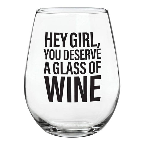 Stemless Wine Glass – Hey Girl - Girls Trip Goods