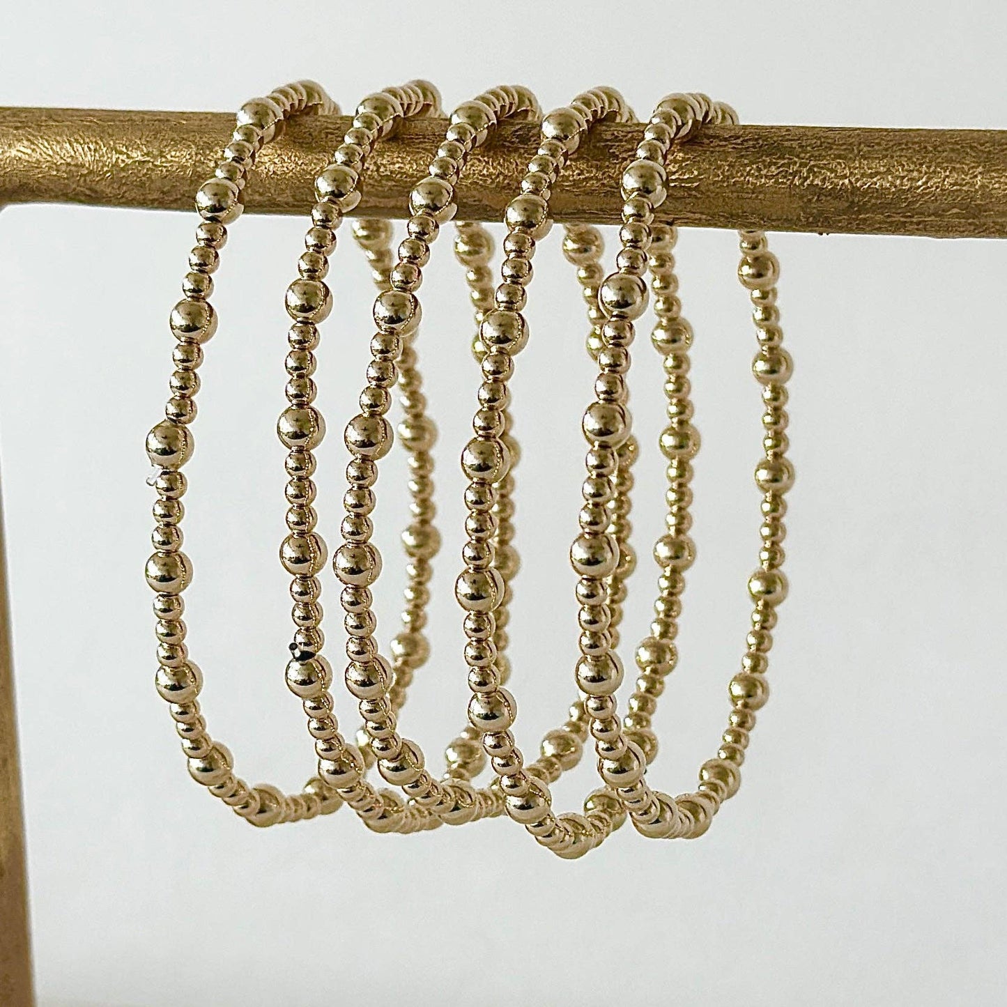 The Grace Bracelet - 14k Gold Filled Beaded Bracelet Tarnish - Free - Girls Trip Goods