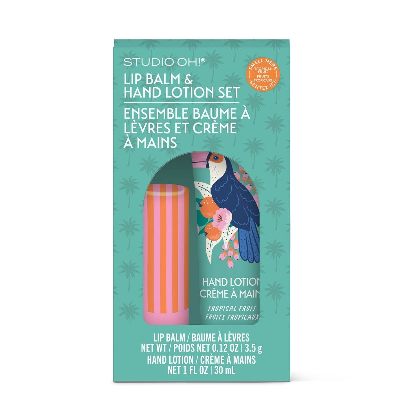 Tropical Paradise Lip Balm & Hand Lotion Gift Set - 2 - Piece Travel Size - Girls Trip Goods