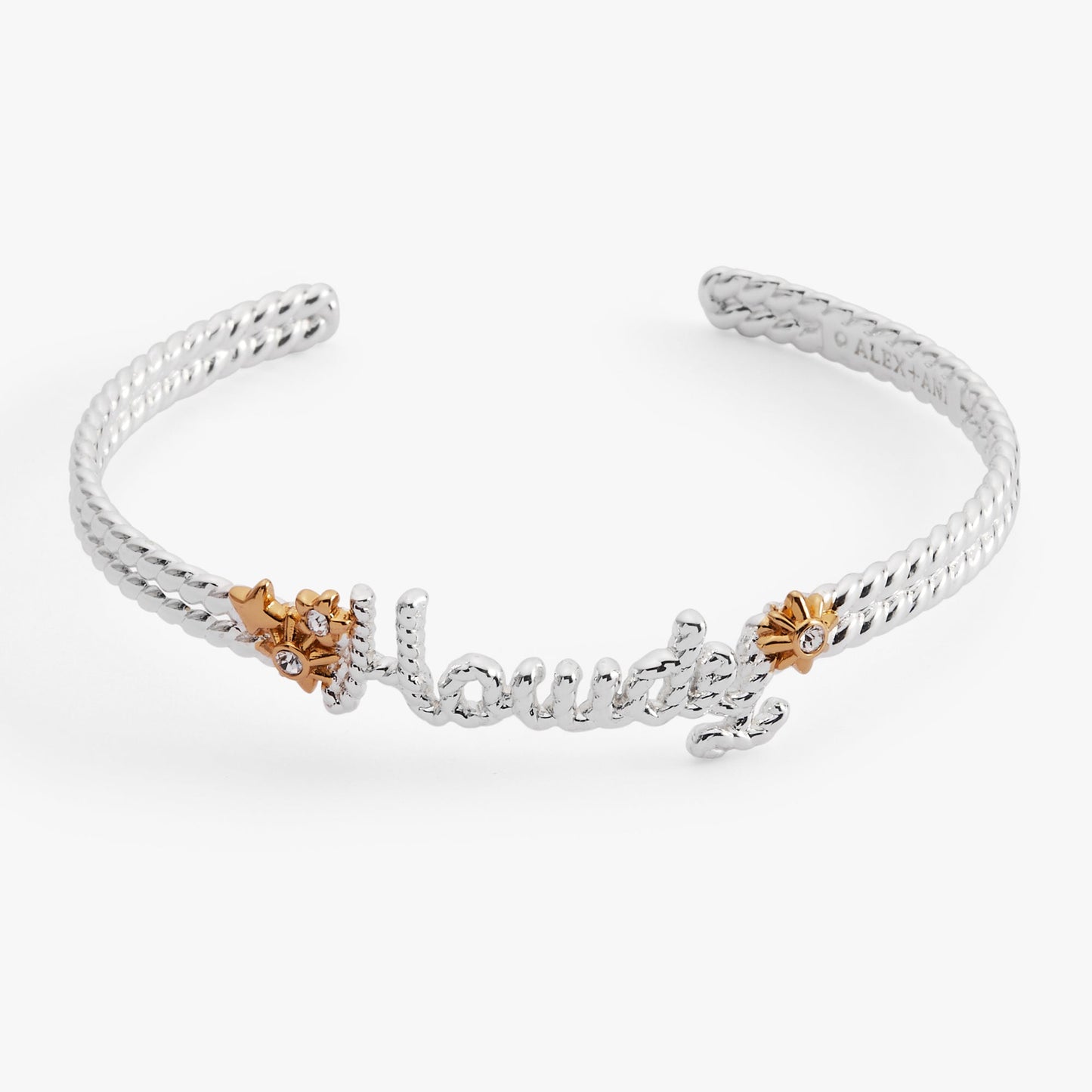 Two - Tone Howdy Rope Cuff Bracelet | Western + Crystal Stars - Girls Trip Goods